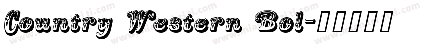 Country Western Bol字体转换